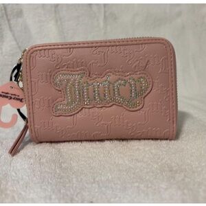 Juicy couture and Gold key card Holder with Decorative Tassel
